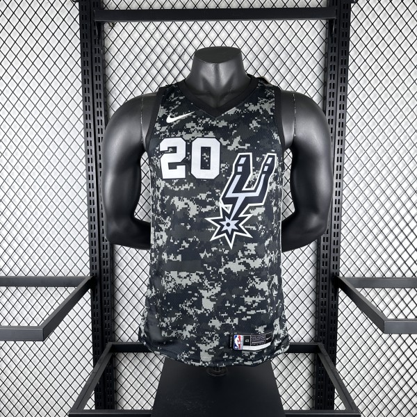 San Antonio Spurs camouflage #20 GINOBILI 1:1 Quality NBA Season Jerseys