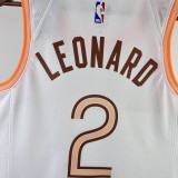 2024  San Antonio Spurs City Edition White #2 LEONARD  1:1 Quality NBA Season Jerseys