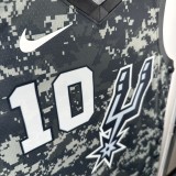 San Antonio Spurs camouflage #10 SOCHAN  1:1 Quality NBA Season Jerseys