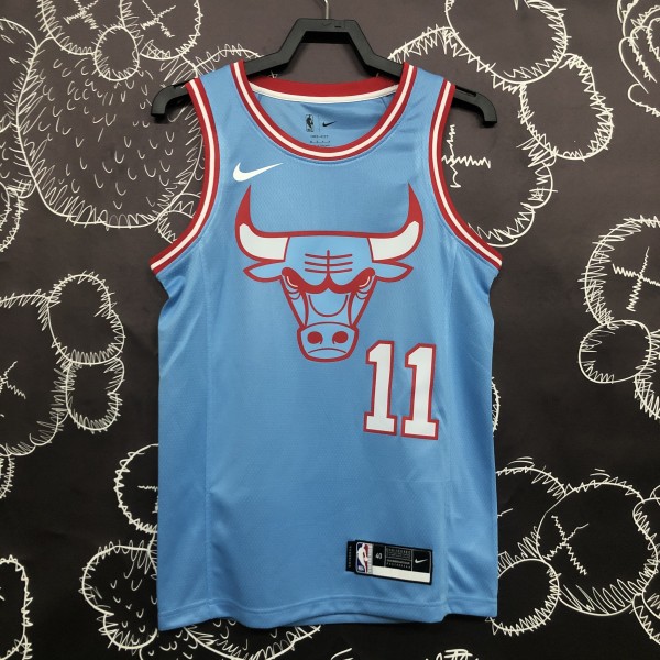Chicago Bulls Blue #11 DEROZAN 1:1  Quality NBA Season Jerseys