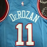 Chicago Bulls Blue #11 DEROZAN 1:1  Quality NBA Season Jerseys