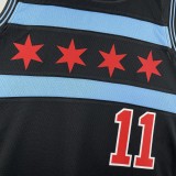 2019 Retro Chicago Bulls City Edition Black #1 ROSE 1:1  Quality NBA Season Jerseys