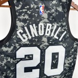 San Antonio Spurs camouflage #20 GINOBILI 1:1 Quality NBA Season Jerseys