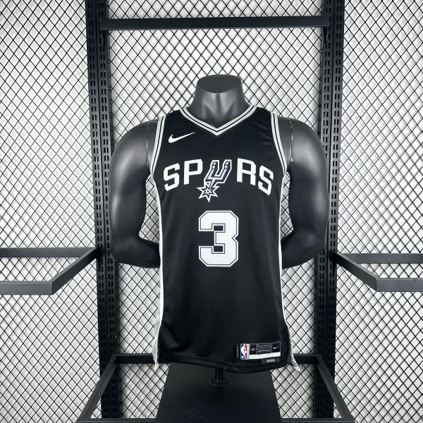 2023 San Antonio Spurs  Black #3 PAUL  1:1 Quality NBA Season Jerseys