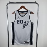 San Antonio Spurs Grey #20 GINOBILI  1:1 Quality NBA Season Jerseys