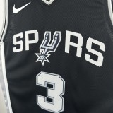 2023 San Antonio Spurs  Black #3 PAUL  1:1 Quality NBA Season Jerseys