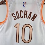 2024  San Antonio Spurs City Edition White #10 SOCHAN  1:1 Quality NBA Season Jerseys