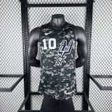San Antonio Spurs camouflage #10 SOCHAN  1:1 Quality NBA Season Jerseys