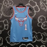 Chicago Bulls Blue #1 ROSE  1:1  Quality NBA Season Jerseys