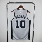 San Antonio Spurs Grey #10 SOCHAN   1:1 Quality NBA Season Jerseys