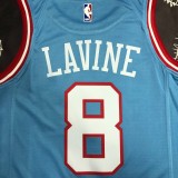 Chicago Bulls Blue #8 LAVINE 1:1  Quality NBA Season Jerseys