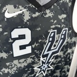 San Antonio Spurs camouflage #2 LEONARD 1:1 Quality NBA Season Jerseys