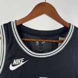 2023 San Antonio Spurs Retro Black #1 WEMBANYAMA  1:1 Quality NBA Season Jerseys