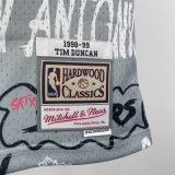 1998/1999 San Antonio Spurs Retro Graffiti #21 DUNCAN  1:1 Quality NBA Season Jerseys