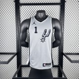 San Antonio Spurs Grey #1 WEMBANYAMA  1:1 Quality NBA Season Jerseys