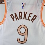 2024  San Antonio Spurs City Edition White #9 PARKER  1:1 Quality NBA Season Jerseys