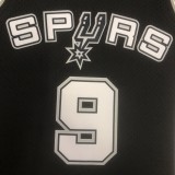 1993/1994  San Antonio Spurs Retro Black #9 PARKER 1:1 Quality NBA Season Jerseys