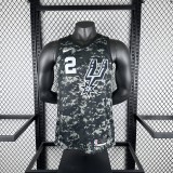 San Antonio Spurs camouflage #2 LEONARD 1:1 Quality NBA Season Jerseys