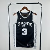 2023 San Antonio Spurs  Black #3 PAUL  1:1 Quality NBA Season Jerseys