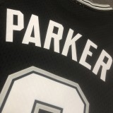 1993/1994  San Antonio Spurs Retro Black #9 PARKER 1:1 Quality NBA Season Jerseys