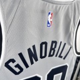 San Antonio Spurs Grey #20 GINOBILI  1:1 Quality NBA Season Jerseys