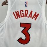 2023 Toronto Raptors White #3 INGRAM  1:1 Quality NBA Season Jerseys
