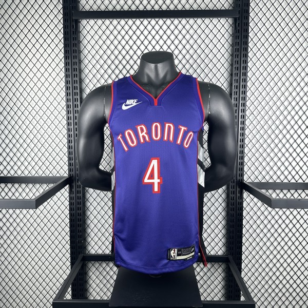 2025  Toronto Raptors RETRO #4 BARNES 1:1 Quality NBA Jersey