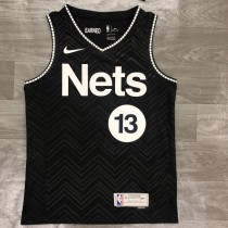 2021 Brooklyn Nets Reward Edition Black #13 HARDEN  1:1 Quality NBA Season Jerseys