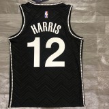 2021 Brooklyn Nets Reward Edition Black  #12 HARRIS   1:1 Quality NBA Season Jerseys