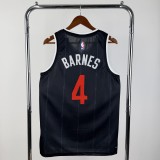 2026 Toronto Raptors City Edition Black #4 BARNES 1:1 Quality NBA Season Jerseys