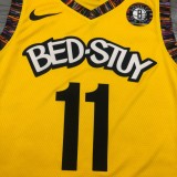 2020 Brooklyn Nets Commemorate Edition Yellow #11 IRVING  1:1 Quality NBA Season Jerseys