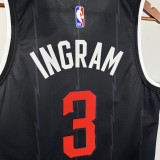 2026 Toronto Raptors City Edition Black  #3 INGRAM  1:1 Quality NBA Season Jerseys