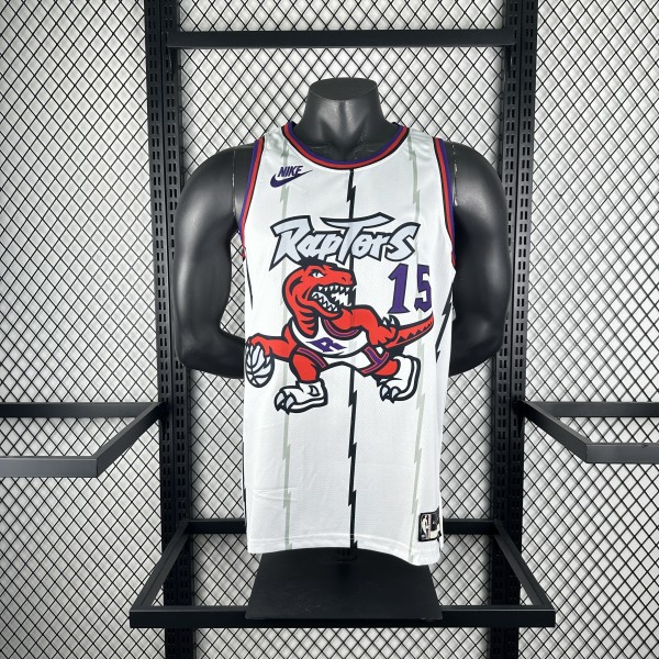 2026 Retro Toronto Raptors White #15 CARTER  1:1 Quality NBA Season Jerseys