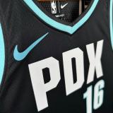 2026  Trail Blazerst   City Edition Black #16 YANG  1:1 Quality NBA Jersey