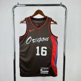 2021  Trail Blazers Black #16 YANG  1:1 Quality NBA Jersey