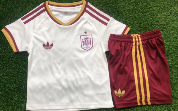 26/27（2026） Spain Away Kids 1:1 Quality Soccer Jersey