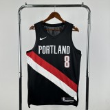 2026  Trail Blazerst   Black  #8 AVDIJA  1:1 Quality NBA Jersey