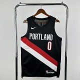 2026 Trail Blazerst Black  # 0 Lillard  1:1 Quality NBA Jersey