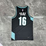 2026  Trail Blazerst   City Edition Black #16 YANG  1:1 Quality NBA Jersey