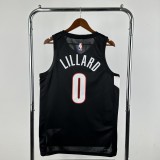 2026 Trail Blazerst Black  # 0 Lillard  1:1 Quality NBA Jersey