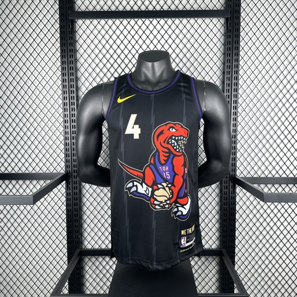 2025  Toronto Raptors City Edition #4 BARNES    1:1 Quality NBA Jersey