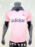25/26 Adidas Clover Oasis  POLO T-shirt Pink Player 1:1 Quality Soccer Jersey