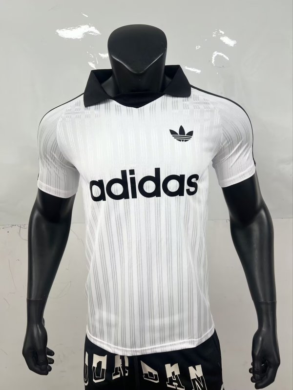 25/26 Adidas Clover Oasis  POLO T-shirt White Player 1:1 Quality Soccer Jersey