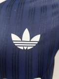 25/26 Adidas Clover Oasis #25 POLO T-shirt Blue  Player 1:1 Quality Soccer Jersey