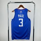 2023 Los Angeles Clippers Blue #3 PAUL  1:1 Quality NBA Jersey