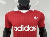 25/26 Adidas Clover Oasis #25 POLO T-shirt Red Player 1:1 Quality Soccer Jersey