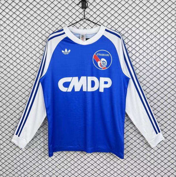 1978/1979  RC Strasbourg Alsace Home Long Sleeve Fans 1:1 Quality Soccer Jersey