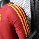 25/26 Roma  Leisure  Leisure Retro Long Sleeve  Player 1:1 Quality Soccer Jersey