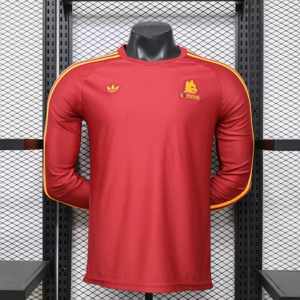 25/26 Roma Leisure Leisure Retro Long Sleeve Player 1:1 Quality Soccer Jersey