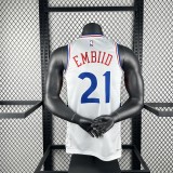 2025  Philadelphia 76ers City Edition #21 EMBIID   1:1 Quality NBA Season Jerseys